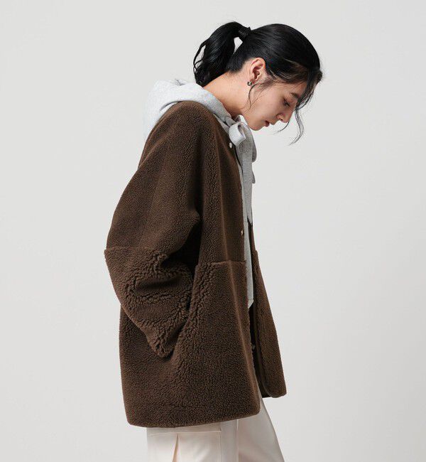 BEAUTY&YOUTH UNITED ARROWS「【WEB限定】ボア&times;フェイクムートン リバーシブルジャケット 」|その他|