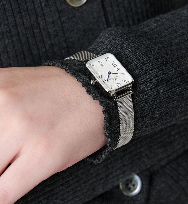 BEAUTY&YOUTH UNITED ARROWS「＜DANIEL WELLINGTON＞Quadro Melrose Roman Numerals Date/腕時計」|腕時計|SILVER