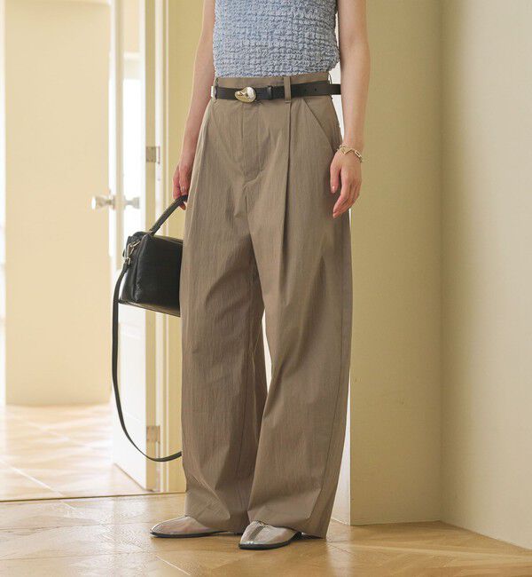 BEAUTY&YOUTH UNITED ARROWS「タックカーブパンツ ウォッシャブル 接触冷感」|その他|MOCA