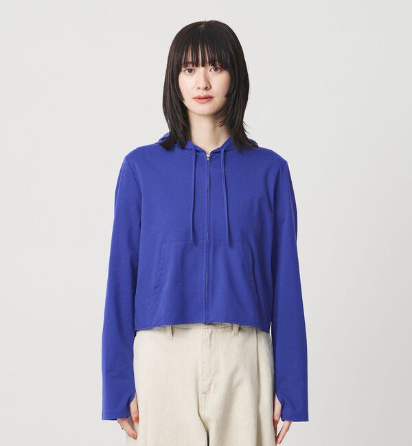 BEAUTY&YOUTH UNITED ARROWS「【WEB限定 Wardrobe DAILY MINIMAL】フードジップパーカー UVカット 接触冷感 ウォッシャブル」|パーカー|