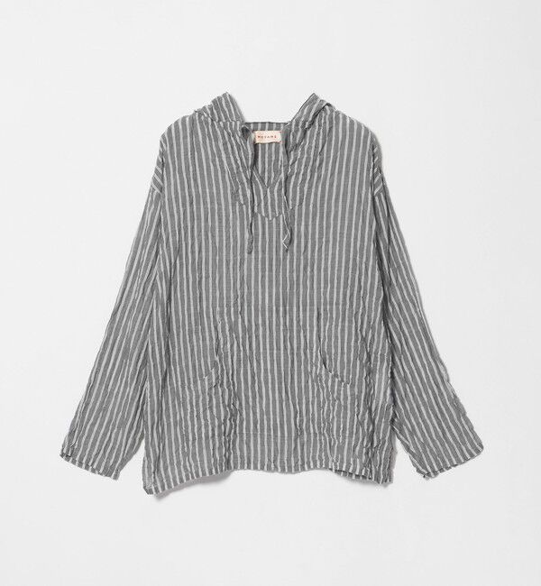 BEAUTY&YOUTH UNITED ARROWS「＜MEYAME＞ストライプ ライト パーカー」|パーカー|BLACK