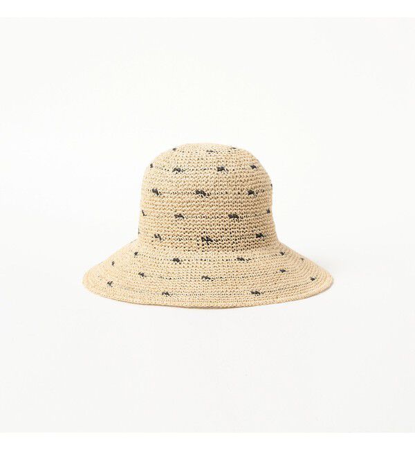 Ray BEAMS 「ドット ペーパー ハット　　日除け 紫外線対策 夏素材 レジャー 旅行 アウトドア 夏コーデ」|ハット|