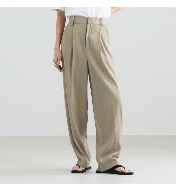 Demi-Luxe BEAMS 「セミワイド 1タックパンツ」|チノ|