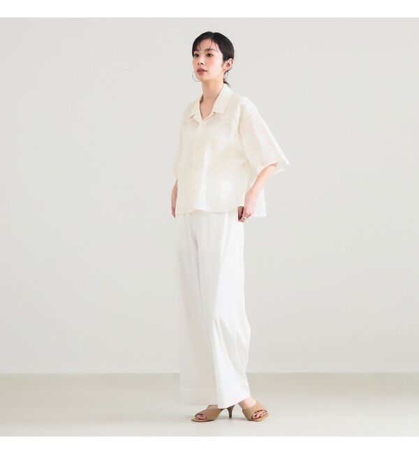 Demi-Luxe BEAMS 「【接触冷感】リヨセル ナイロン イージーパンツ」|チノ|