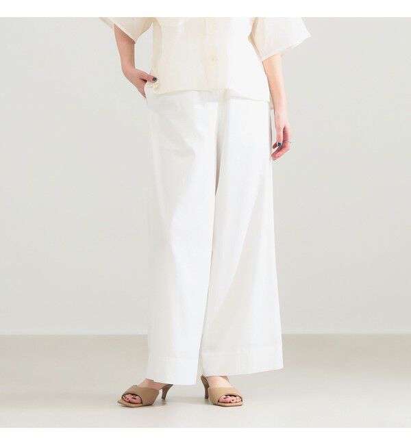 Demi-Luxe BEAMS 「【接触冷感】リヨセル ナイロン イージーパンツ」|チノ|