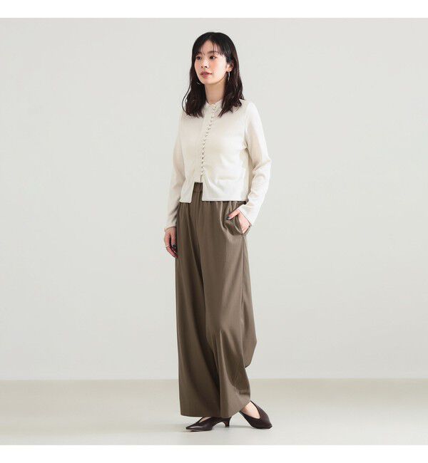 Demi-Luxe BEAMS 「【接触冷感】リヨセル ナイロン イージーパンツ」|チノ|