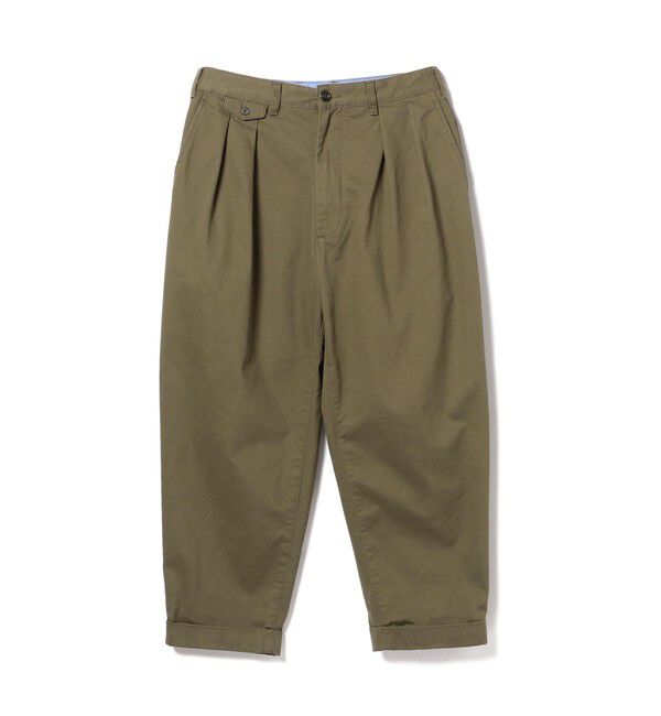 BEAMS PLUS「BEAMS PLUS｜2 Pleats Tapered Twill｜メンズ  チノパン｜オールシーズン」|チノ|