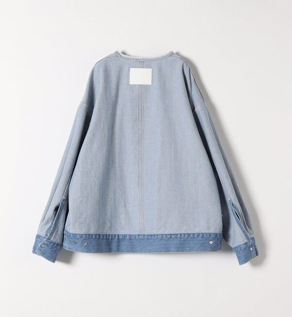 SHIPS any「《一部予約》SHIPS any: ノーカラー デニム ブルゾン［SHIPS any DENIM］」|デニムジャケット|
