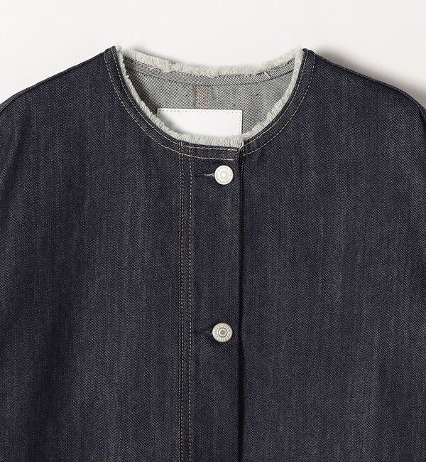 SHIPS any「《一部予約》SHIPS any: ノーカラー デニム ブルゾン［SHIPS any DENIM］」|デニムジャケット|