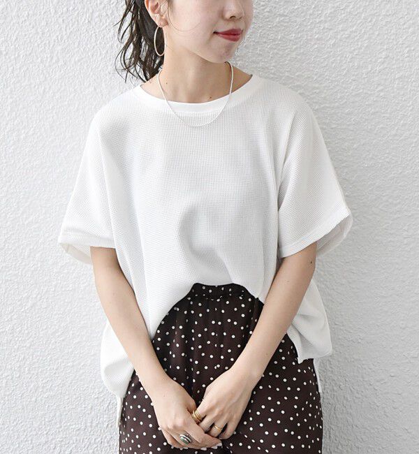 SHIPS any「SHIPS any:〈洗濯機可能〉ワッフル ワイド TEE」|Tシャツ・カットソー|