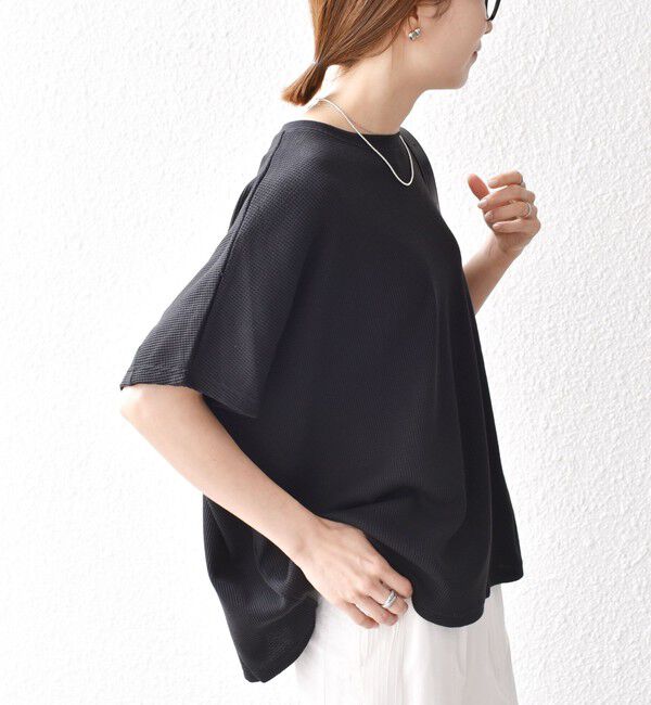 SHIPS any「SHIPS any:〈洗濯機可能〉ワッフル ワイド TEE」|Tシャツ・カットソー|