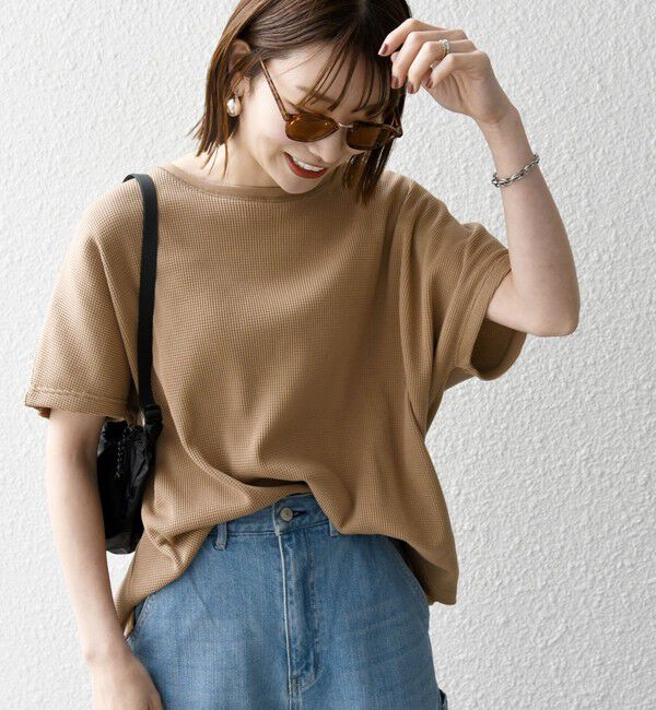 SHIPS any「SHIPS any:〈洗濯機可能〉ワッフル ワイド TEE」|Tシャツ・カットソー|