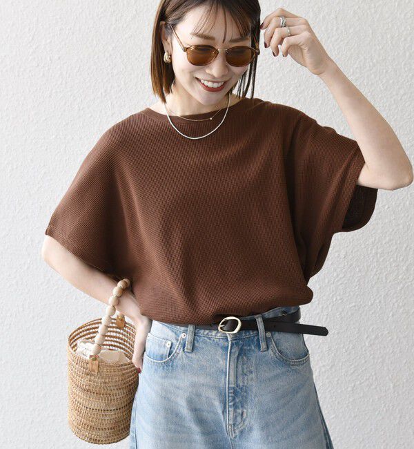 SHIPS any「SHIPS any:〈洗濯機可能〉ワッフル ワイド TEE」|Tシャツ・カットソー|