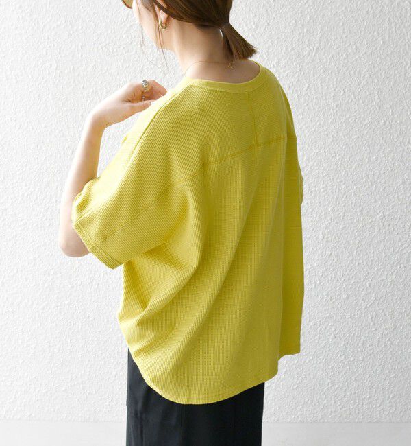 SHIPS any「SHIPS any:〈洗濯機可能〉ワッフル ワイド TEE」|Tシャツ・カットソー|