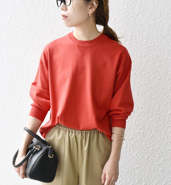 SHIPS any「《一部予約》【WEB限定】SHIPS any:〈手洗い可能〉スウェットライク ニット プルオーバー」|ニット・セーター|