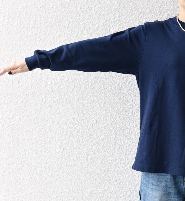 SHIPS any「《追加予約》【SHIPS any別注】LACOSTE:〈洗濯機可能〉ピケ クルーネック ロンT 26AW」|Tシャツ・カットソー|