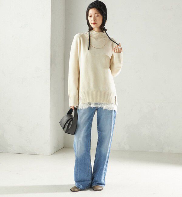 SHIPS for women「perah: ブローチ 付 イヤー フラップ ラメ ニット キャップ」|ニット帽|