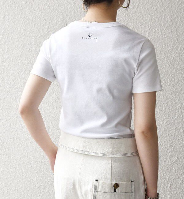 SHIPS any「【SHIPS any別注】PETIT BATEAU: ロゴ プリント コンパクト TEE 26SS」|Tシャツ・カットソー|