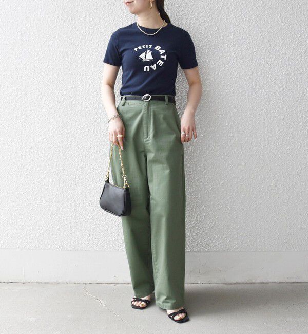 SHIPS any「【SHIPS any別注】PETIT BATEAU: ロゴ プリント コンパクト TEE 26SS」|Tシャツ・カットソー|