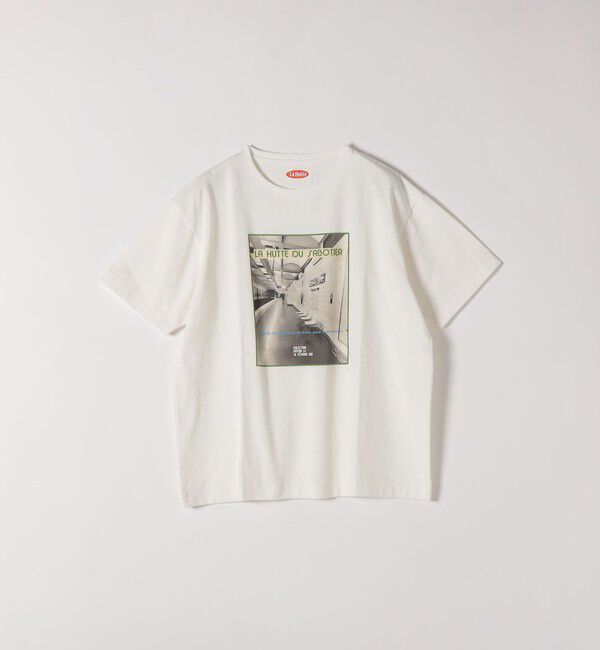 SHIPS any「【SHIPS any別注】La Hutte:〈洗濯機可能〉デザイン ロゴ プリント TEE 26SS」|Tシャツ・カットソー|