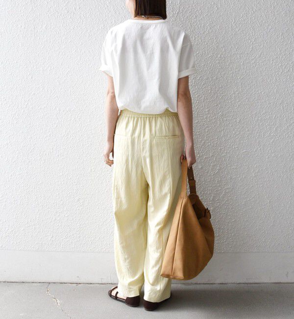 SHIPS any「【SHIPS any別注】La Hutte:〈洗濯機可能〉デザイン ロゴ プリント TEE 26SS」|Tシャツ・カットソー|
