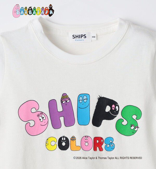 SHIPS Colors 「SHIPS Colors:〈洗濯機可能〉90～140cm / バーバパパ コラボ プリント Tシャツ◇」|Tシャツ・カットソー|
