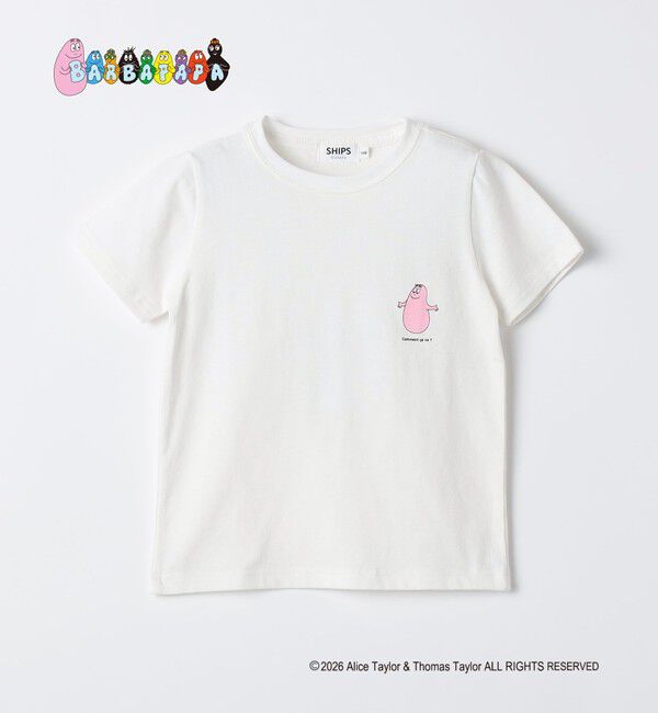 SHIPS Colors 「SHIPS Colors:〈洗濯機可能〉90～140cm / バーバパパ コラボ プリント Tシャツ◇」|Tシャツ・カットソー|ホワイト
