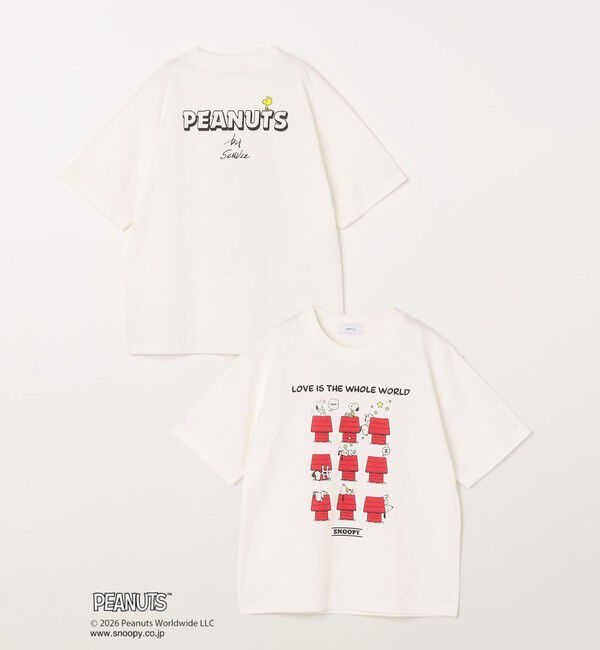 SHIPS any「SHIPS any: SNOOPY コラボ グラフィック プリント Tシャツ<KIDS>◇」|Tシャツ・カットソー|