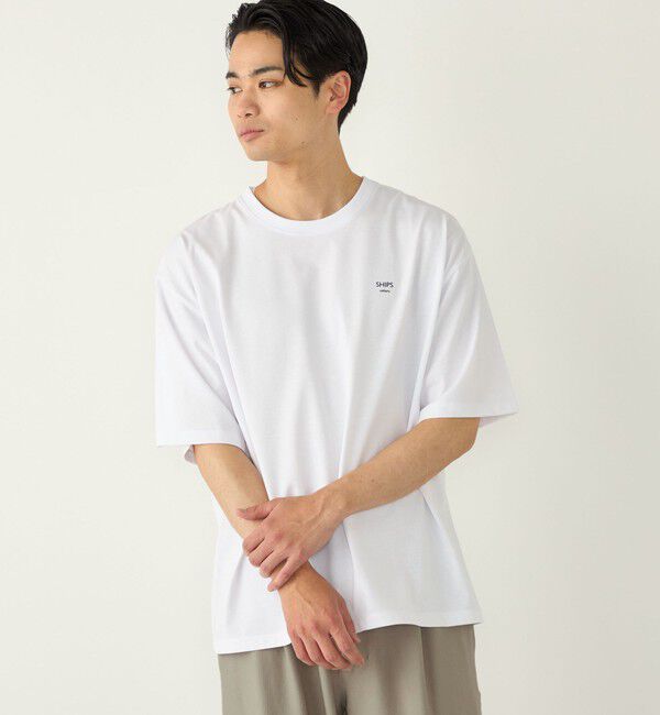 SHIPS Colors 「【WEB限定】SHIPS Colors:〈汗染み防止〉タイニーロゴ Tシャツ」|Tシャツ・カットソー|