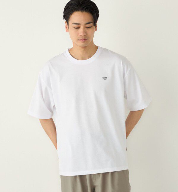 SHIPS Colors 「【WEB限定】SHIPS Colors:〈汗染み防止〉タイニーロゴ Tシャツ」|Tシャツ・カットソー|