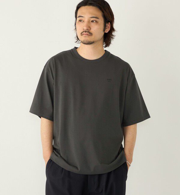 SHIPS Colors 「【WEB限定】SHIPS Colors:〈汗染み防止〉タイニーロゴ Tシャツ」|Tシャツ・カットソー|ダークグレー