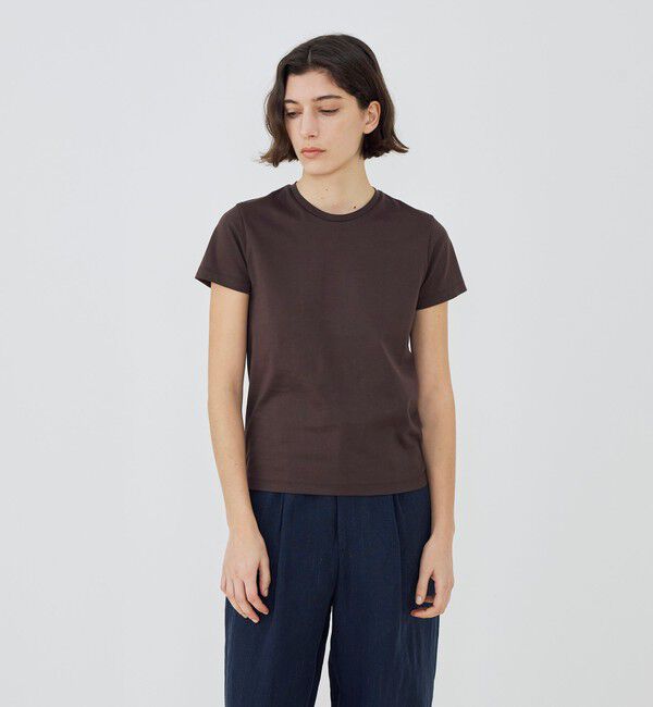 GALERIE VIE「ファインコットン クルーネックプルオーバー」|Tシャツ・カットソー|