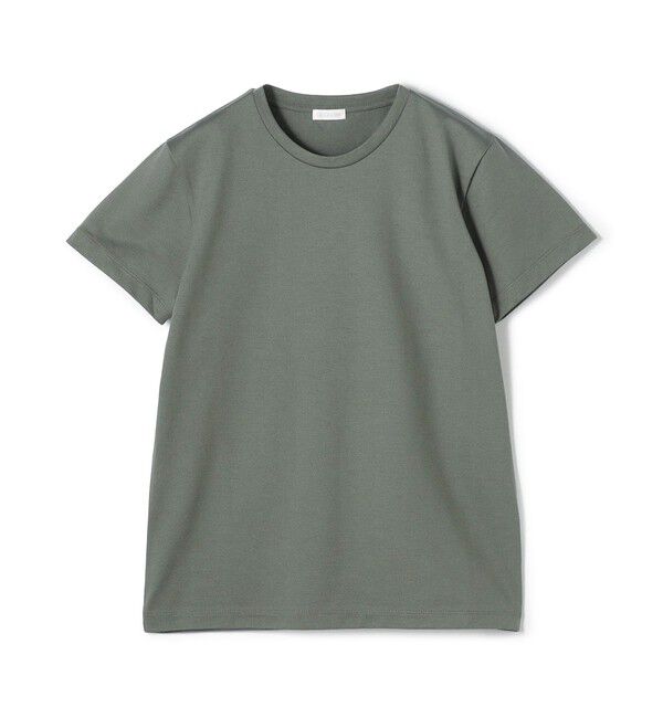 GALERIE VIE「ファインコットン クルーネックプルオーバー」|Tシャツ・カットソー|57 カーキ
