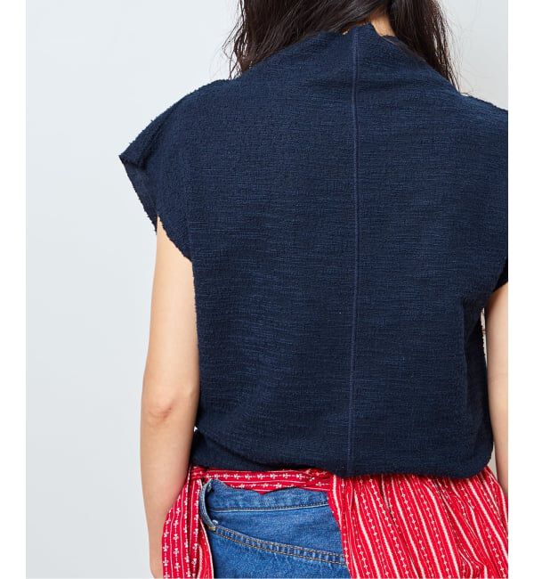  「TWEED CUT STAND NECK TOPS：カットソー」|Tシャツ・カットソー|