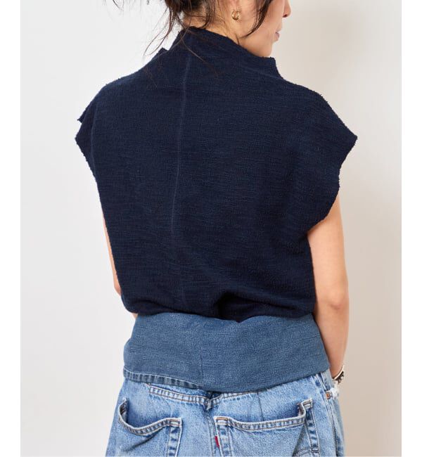  「TWEED CUT STAND NECK TOPS：カットソー」|Tシャツ・カットソー|