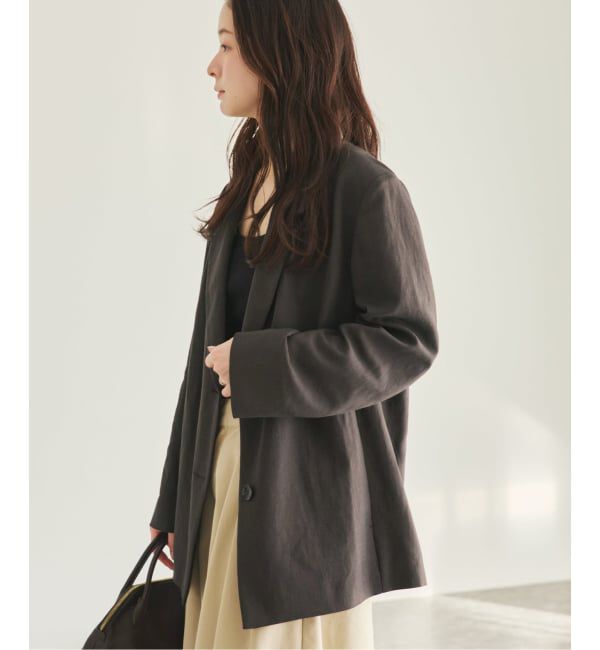 Plage「sandy linen 混 ジャケット」|テーラードジャケット|
