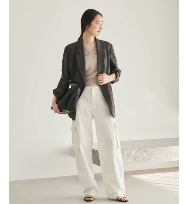 Plage「sandy linen 混 ジャケット」|テーラードジャケット|