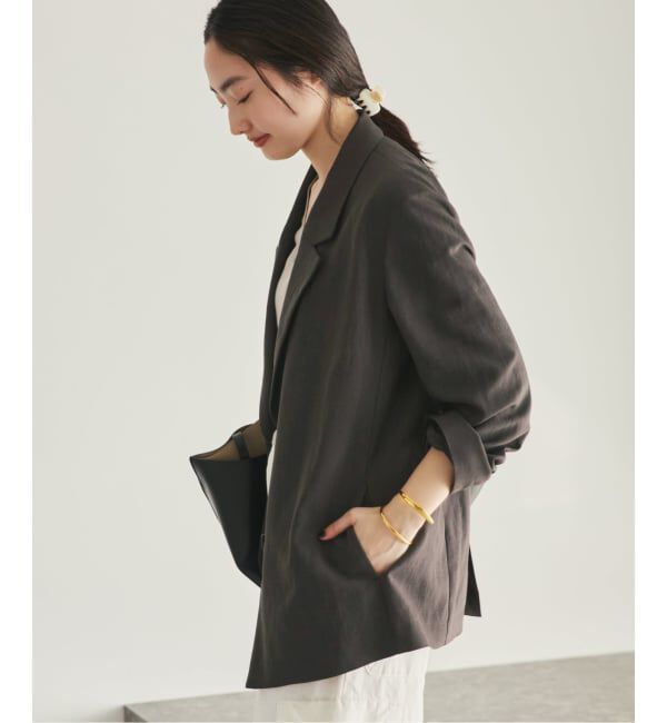 Plage「sandy linen 混 ジャケット」|テーラードジャケット|
