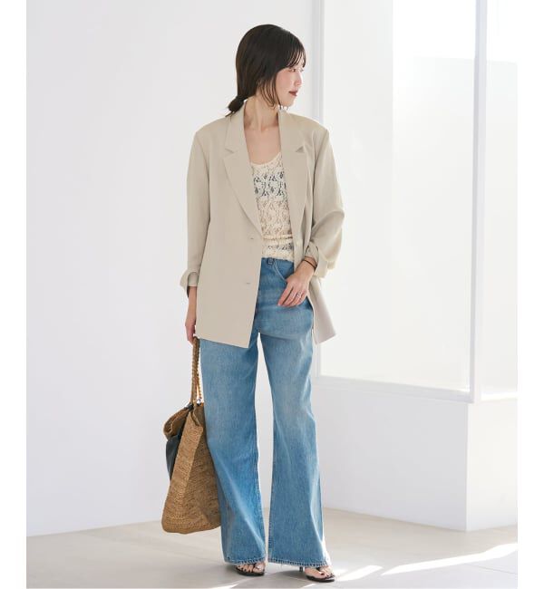 Plage「sandy linen 混 ジャケット」|テーラードジャケット|