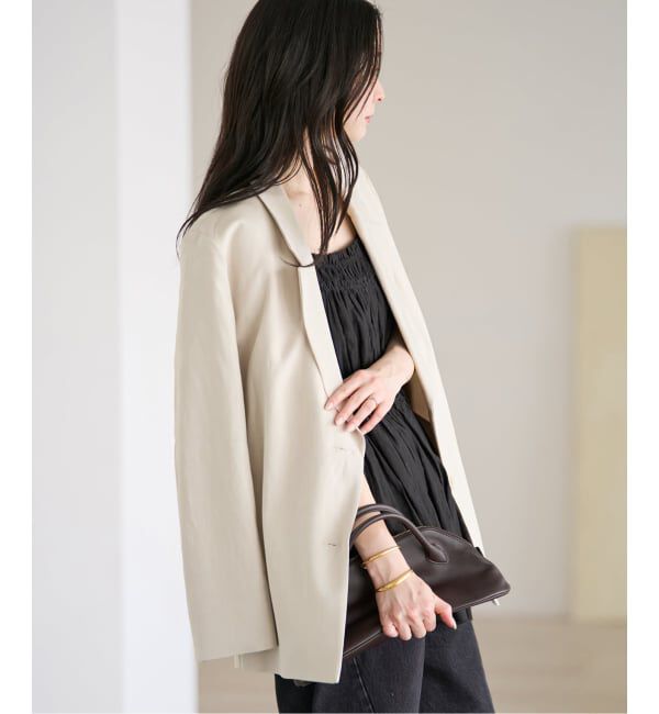 Plage「sandy linen 混 ジャケット」|テーラードジャケット|