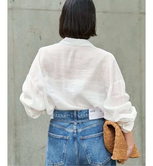 Plage「《追加》RAMIE LYOCELL CROPPED シャツ 3」|シャツ・ブラウス|