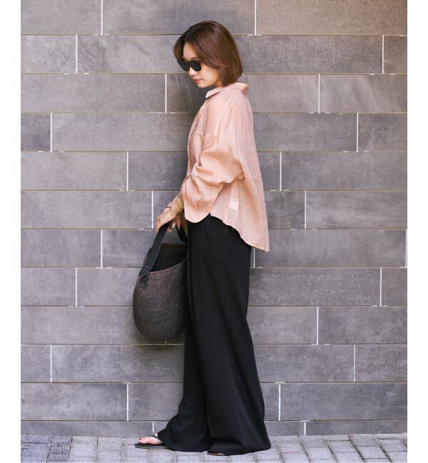 Plage「《追加》RAMIE LYOCELL CROPPED シャツ 3」|シャツ・ブラウス|