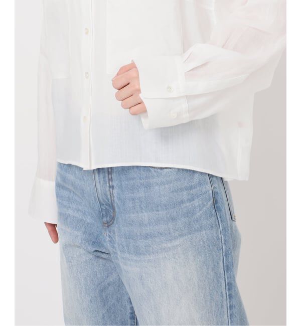 Plage「《追加》RAMIE LYOCELL CROPPED シャツ 3」|シャツ・ブラウス|