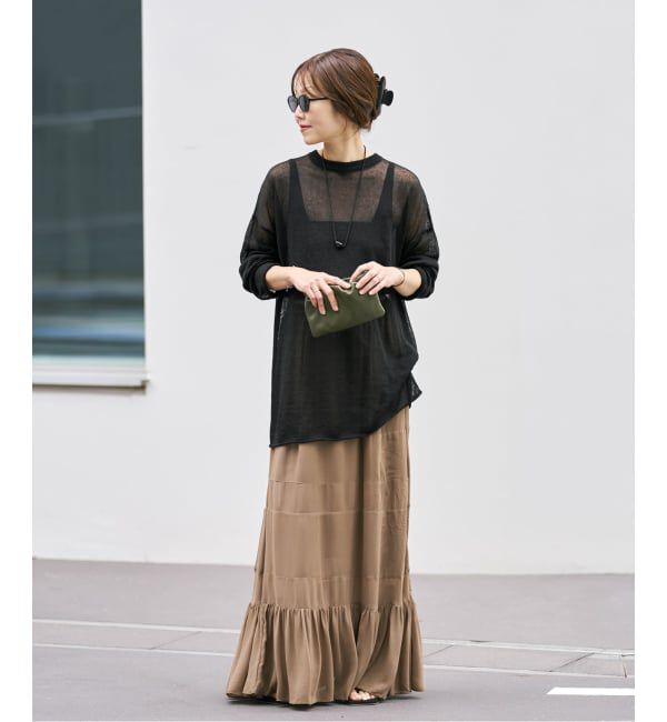 Plage「《追加》Linen/ny long プルオーバー 2」|ニット・セーター|