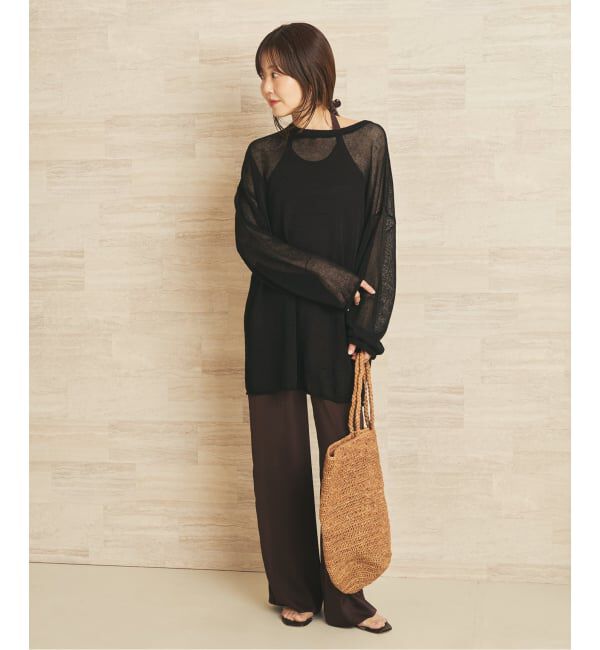 Plage「《追加》Linen/ny long プルオーバー 2」|ニット・セーター|