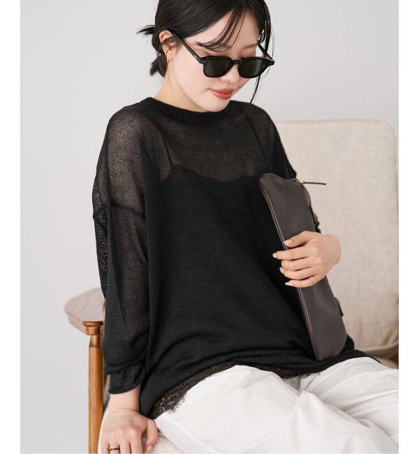 Plage「《追加》Linen/ny long プルオーバー 2」|ニット・セーター|