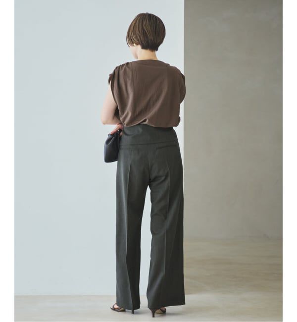 Plage「WO/TA flap パンツ」|スラックス|