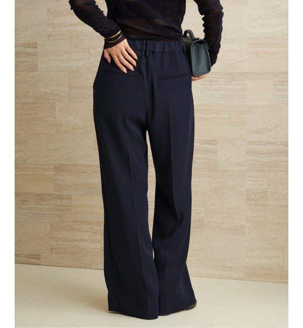 Plage「《WEB限定追加予約》washable straight パンツ 7」|スラックス|