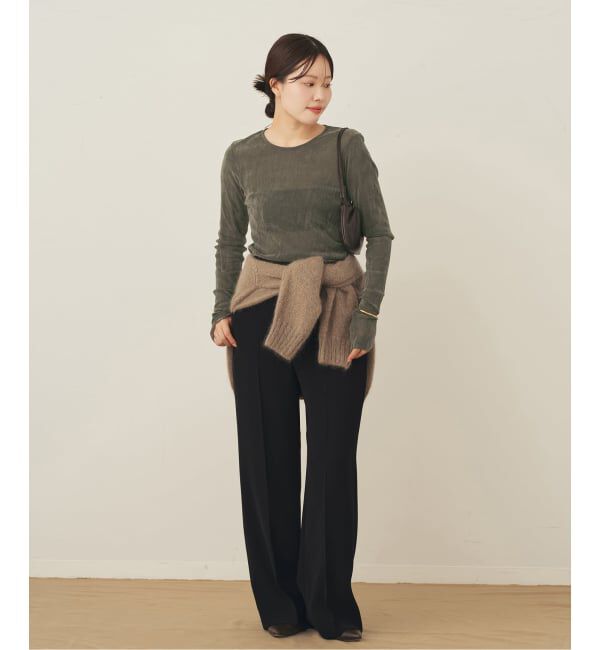 Plage「《WEB限定追加予約》washable straight パンツ 7」|スラックス|