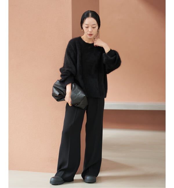 Plage「《WEB限定追加予約》washable straight パンツ 7」|スラックス|